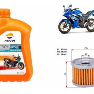 Kit Mantencion Gixxer Filtro + Aceite Repsol